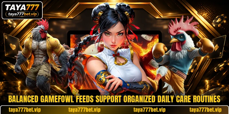 Balanced Gamefowl Feeds support organized daily care routines Balanced Gamefowl Feeds support organized daily care routines
