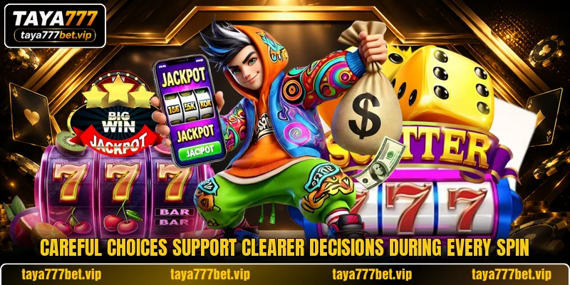 Careful choices support clearer decisions during every spin Careful choices support clearer decisions during every spin