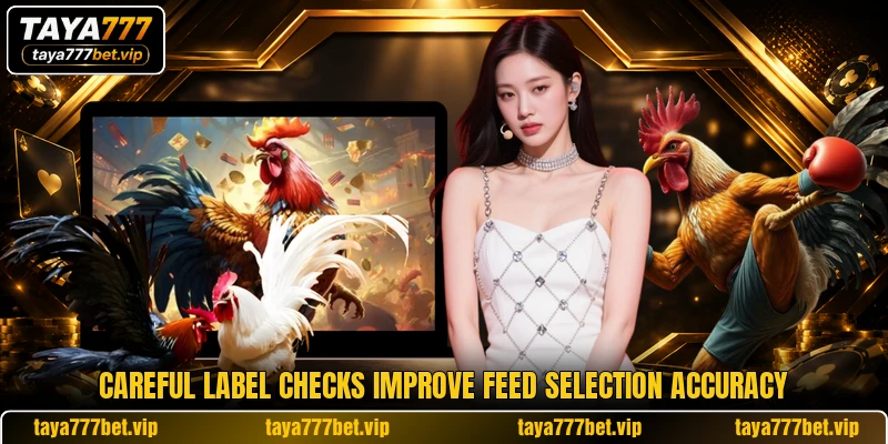 Careful label checks improve feed selection accuracy Careful label checks improve feed selection accuracy