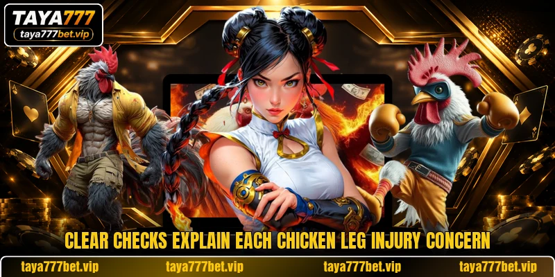 Clear checks explain each Chicken Leg Injury concern