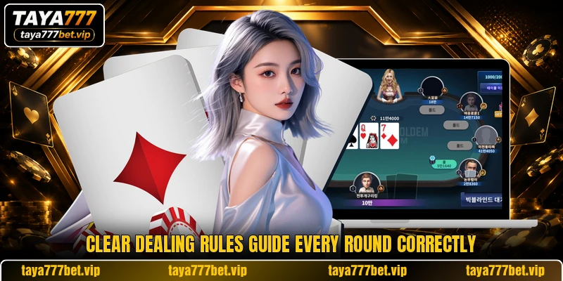 Clear dealing rules guide every round correctly