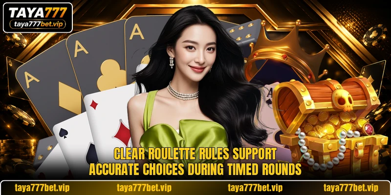 Clear roulette rules support accurate choices during timed rounds Clear roulette rules support accurate choices during timed rounds