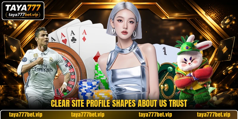 Clear site profile shapes about us trust