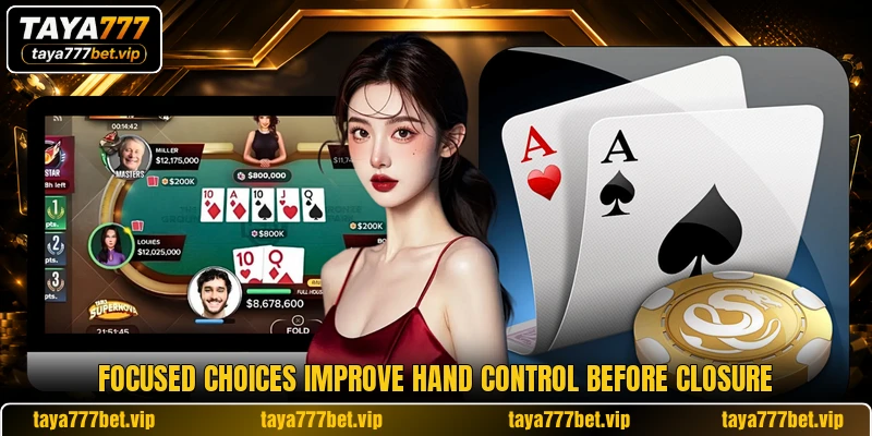 Focused choices improve hand control before closure Focused choices improve hand control before closure