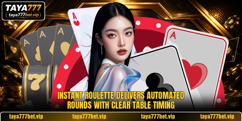 Instant Roulette delivers automated rounds with clear table timing Instant Roulette delivers automated rounds with clear table timing