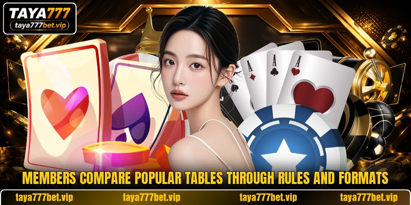 Members compare popular tables through rules and formats