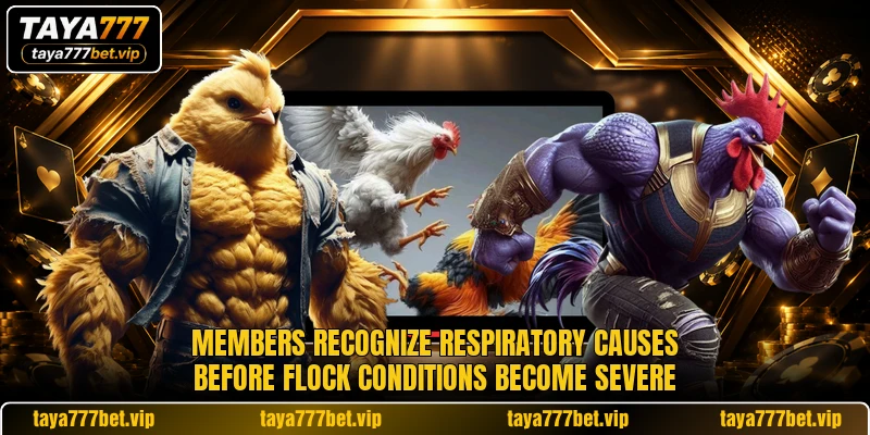 Members recognize respiratory causes before flock conditions become severe Members recognize respiratory causes before flock conditions become severe