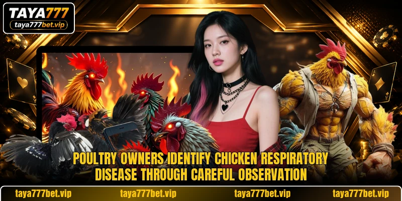 Poultry owners identify chicken respiratory disease through careful observation Poultry owners identify chicken respiratory disease through careful observation