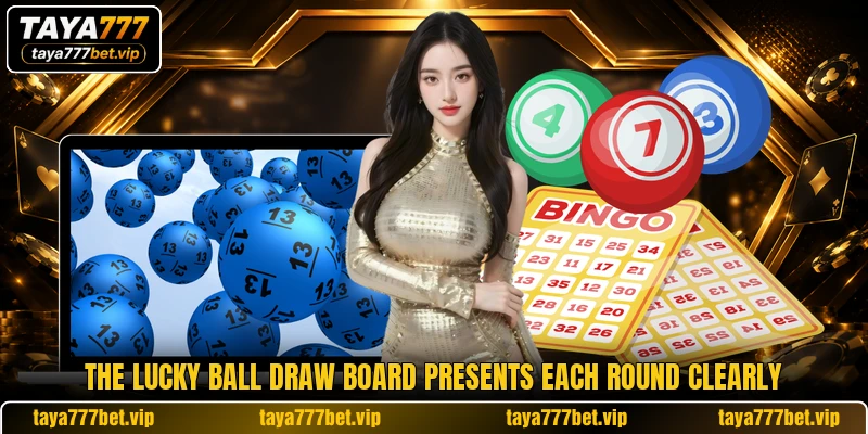 The Lucky Ball Draw board presents each round clearly